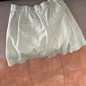Abercrombie & Fitch Light Green High Waist Shorts